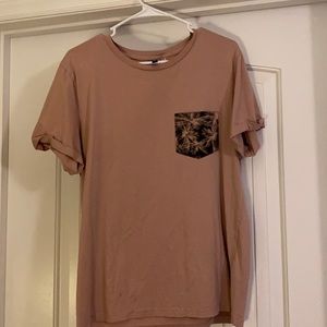 Men’s pink palm tree shirt